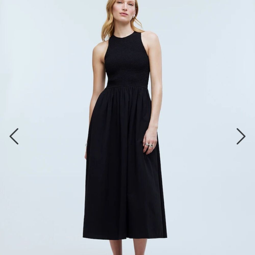 Madewell The Melody Smocked Midi Dress